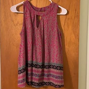 Pink bohemian style blouse